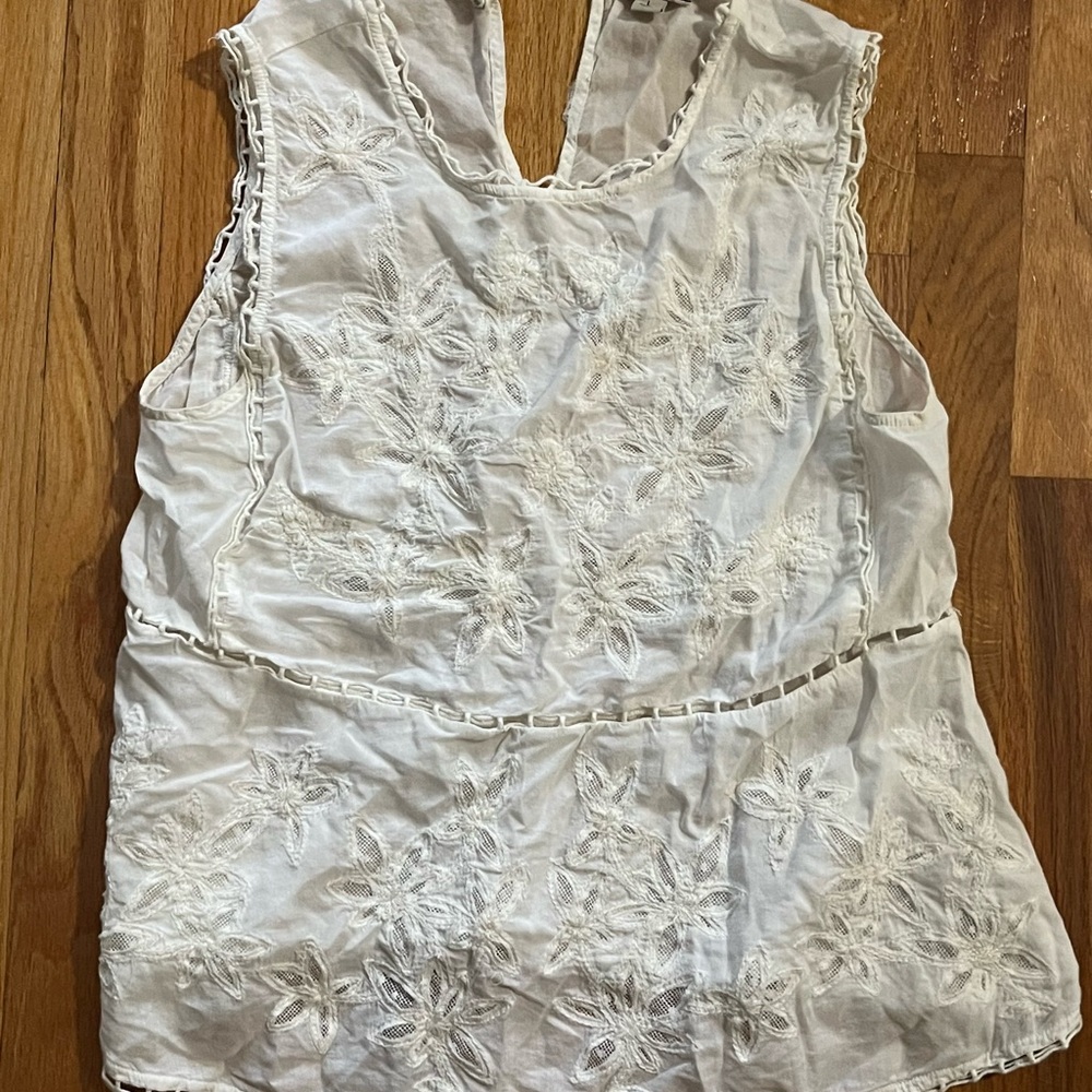 Lucky brand eyelet top